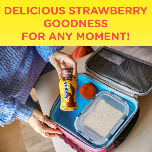 Nesquik Strawberry Flavored Lowfat Milk Ready To Drink, 15 ct./8 oz.